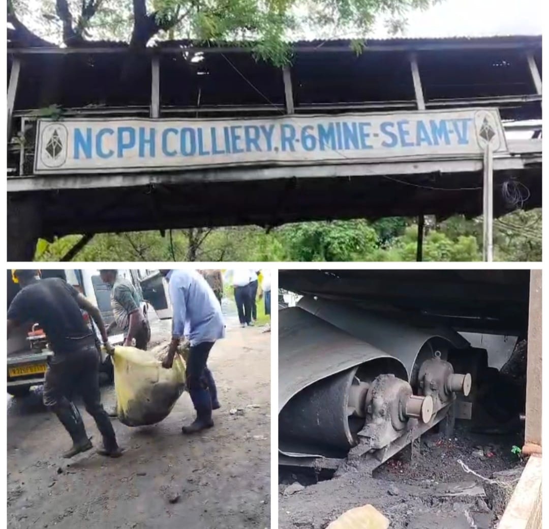 एससीएल चिरमिरी माइंस में दर्दनाक हादसा हल्दी बाड़ी आर 6 माइंस में हादसा एक मजदूर की कन्वेयर बेल्ट में दबने से मौत