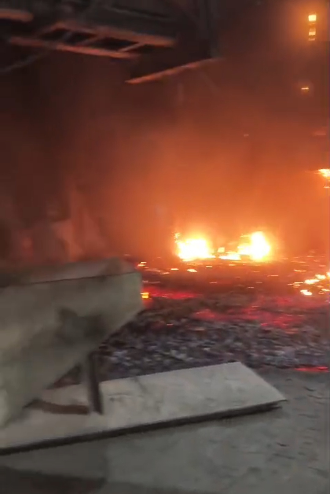 भिलाई स्टील प्लांट में लगी भयानक आग