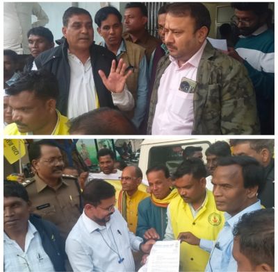 कर्मचारियों को वेतन भुगतान जिला चिकित्सालय जल्द प्रारंभ धान खरीदी सहित अन्य महत्वपूर्ण मुद्दों को लेकर किया गया गो ग पा का एक दिवस धरना प्रदर्शन