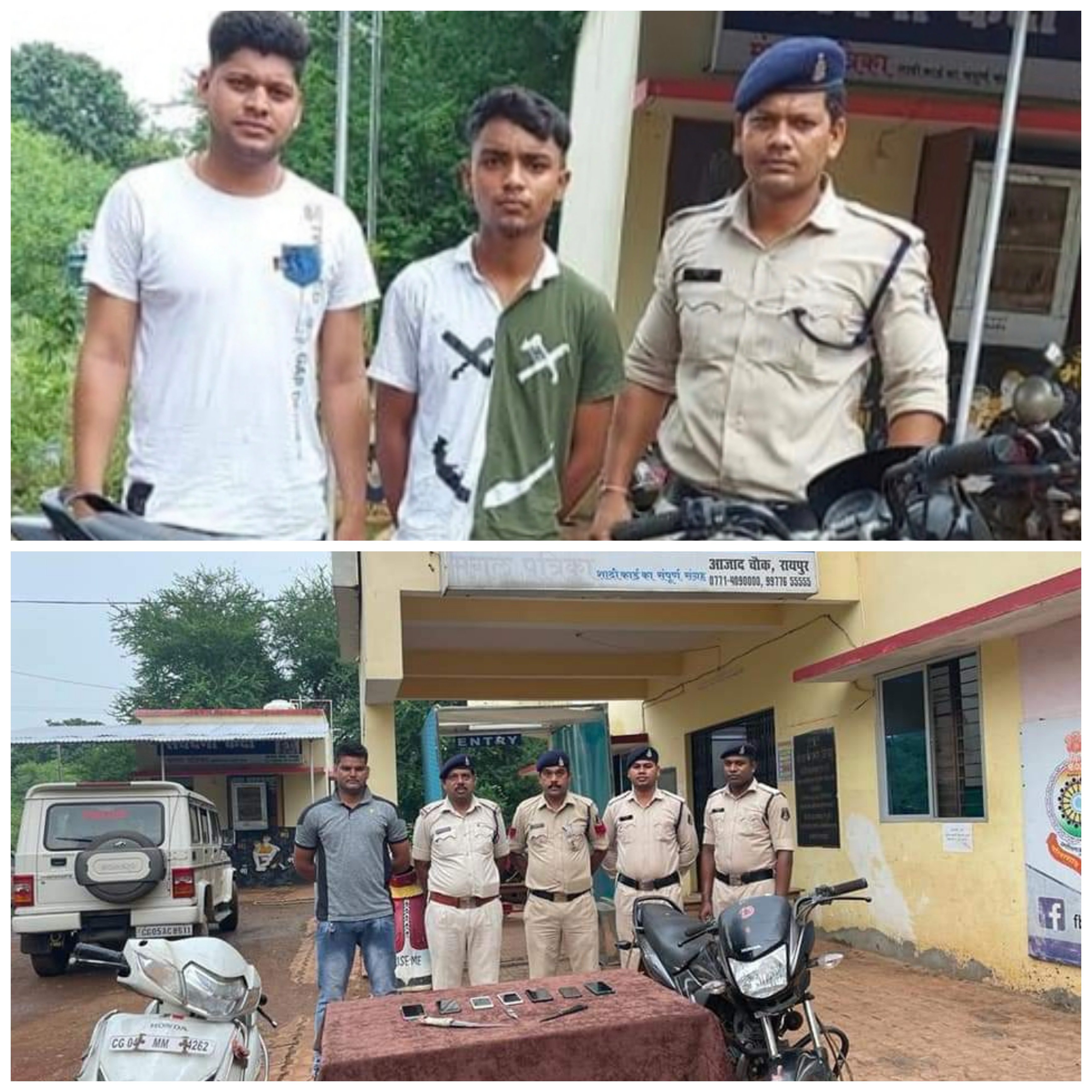 एक्सपे्रस-वे रोड़ में धारदार हथियार से चोट पहुंचाकर डकैती करने वाले 01 आरोपी एवं 04 अपचारी अपराधी गिरफ्तार 