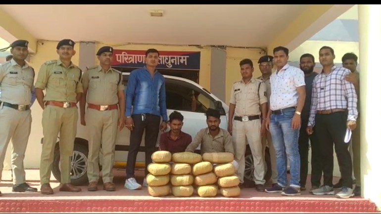 गांजा तस्करों पर मुंगेली पुलिस की बड़ी कार्यवाही...