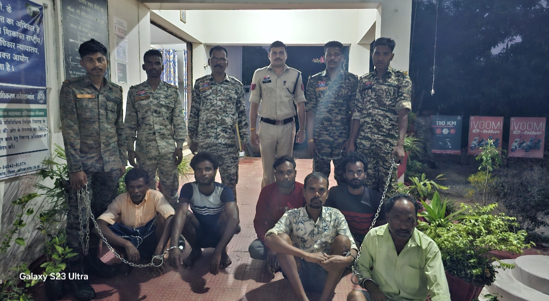 तस्करों के कब्जे से 47 नग गौ वंश के पशु थन जप्त06 नफर आरोपी को किया गया गिरफ्तार