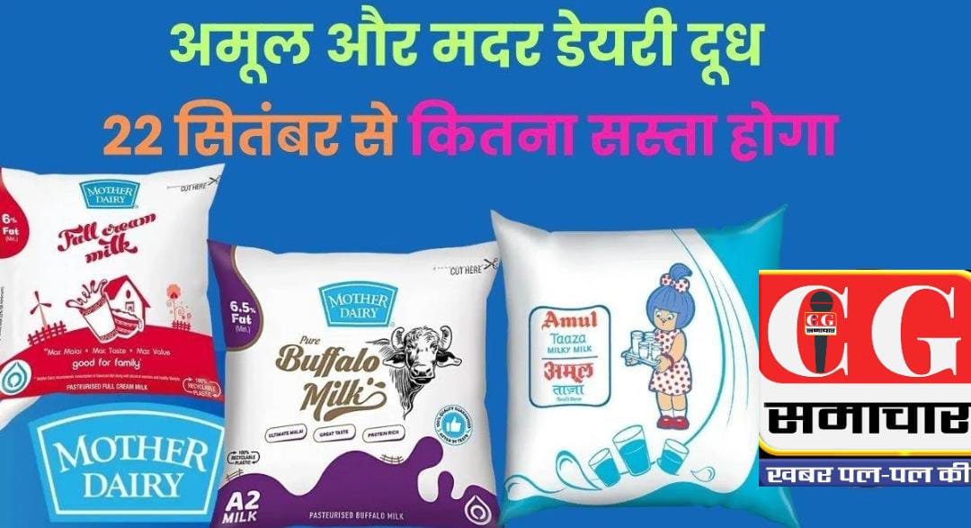 GST Rate Cut: अमूल और मदर डेयरी का दूध 22 सितंबर से कितना सस्ता होगा? देखें लिस्ट