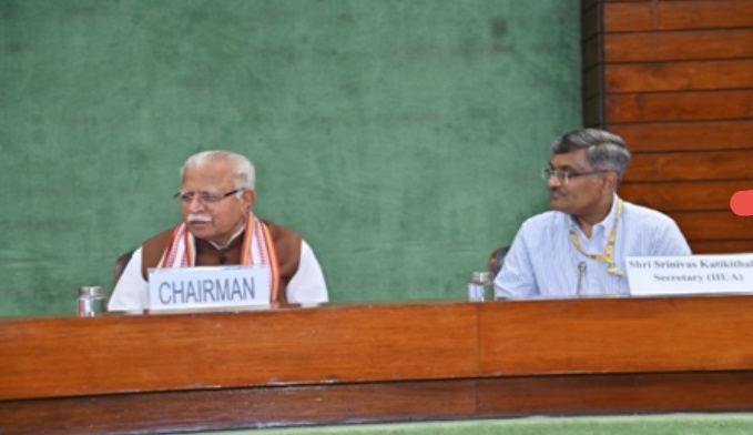 केंद्रीय मंत्री श्री मनोहर लाल ने एनबीसीसी और सीपीडब्ल्यूडी की समीक्षा के लिए संसदीय परामर्शी समिति की बैठक की अध्यक्षता की