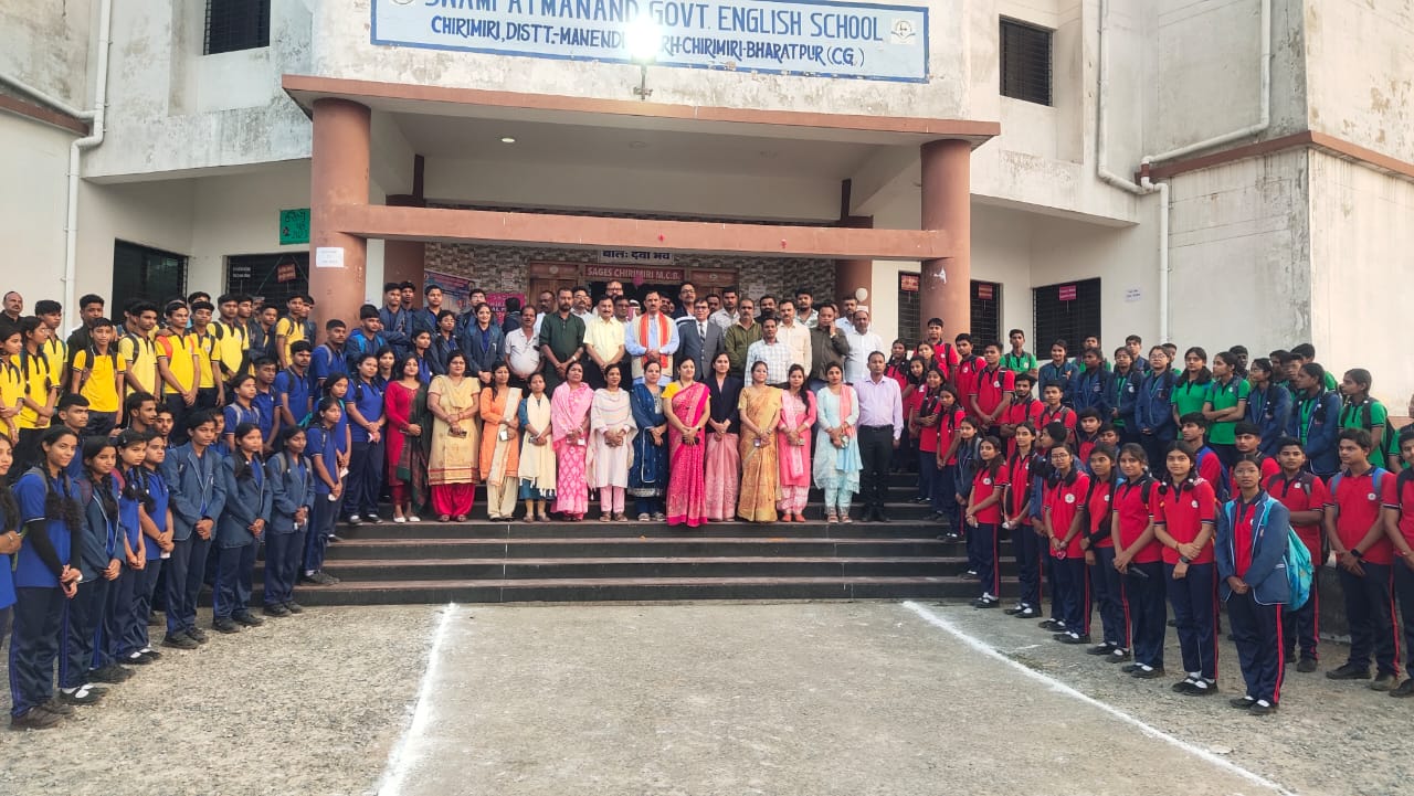 जीवन में पढ़ाई बहुत जरूरी है आज मैं जहां हु पढ़ाई की वजह से हू - स्वास्थ्य मंत्री श्याम बिहारी जायसवाल बच्चों की मेहनत से तैयार छत्तीसगढ़ हेरिटेज कक्ष का शुभारंभ आत्मानंद स्कूल गोदरीपारा में