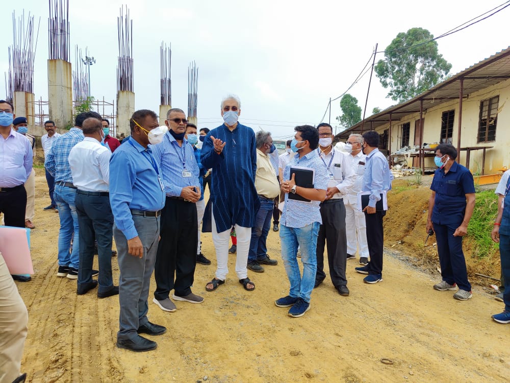 स्वास्थ्य मंत्री ने किया निर्माणाधीन मेडिकल कॉलेज का निरीक्षण