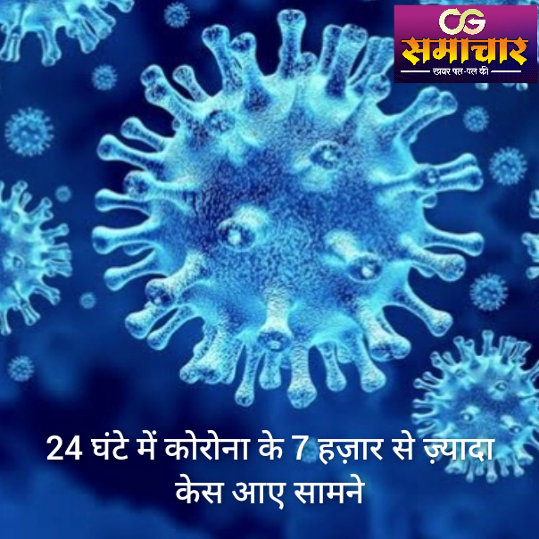 24 घंटे में कोरोना के 7 हज़ार से ज़्यादा केस...