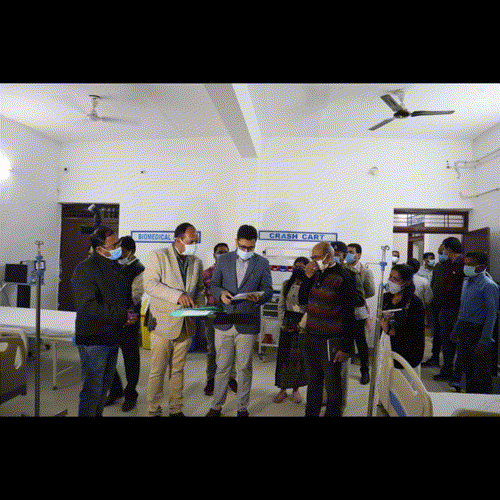 जिले में हुई कोविड प्रबंधन मॉक ड्रिल, कलेक्टर  लंगेह स्वयं रहे मौजूद, उपकरणों की उपलब्धता और क्रियाशीलता हुई टेस्ट, सभी दुरुस्त