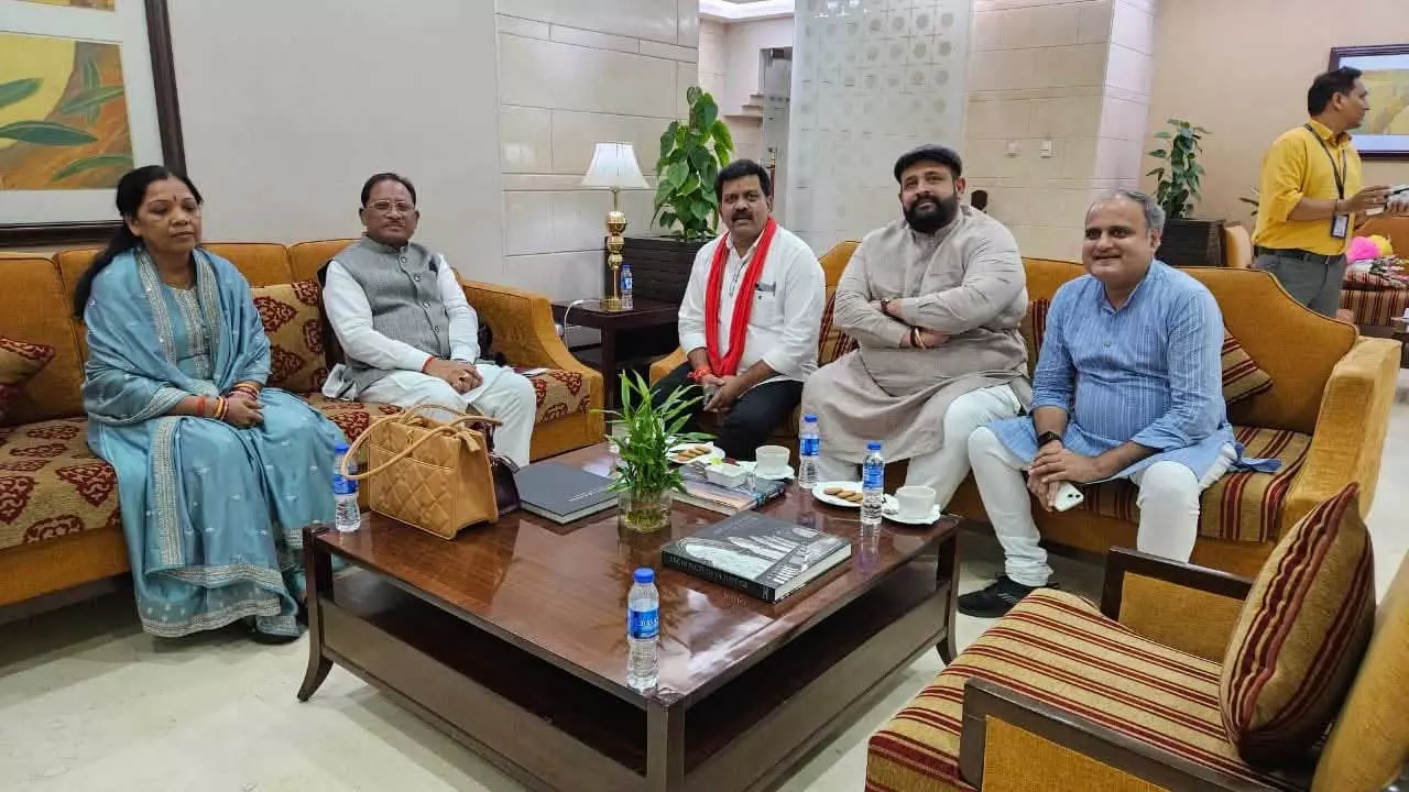 विदेश दौरे से लौटे CM विष्णुदेव साय, दिल्ली में हुआ भव्य स्वागत &mdash; रायपुर में भी तैयारी जोरों पर