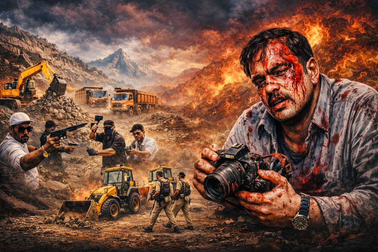 सच दिखाने पर पत्रकार का लहू बहाया गया क्या अब &lsquo;बंदूक&rsquo; तय करेगी कानून की सीमा मैकल के पहाड़ निगल रहा माफिया