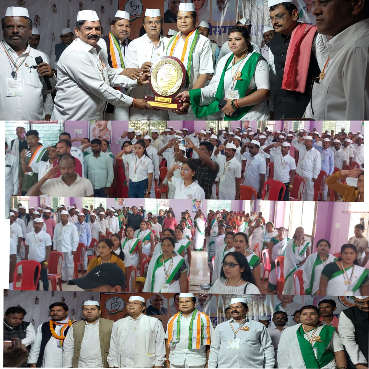 सीमंगा-छत्तीसगढ़ प्रदेश कांग्रेस सेवादल का सहयोगी प्रशिक्षण शिविर का समापन हर्षोल्लास के साथ संपन्न हुआ