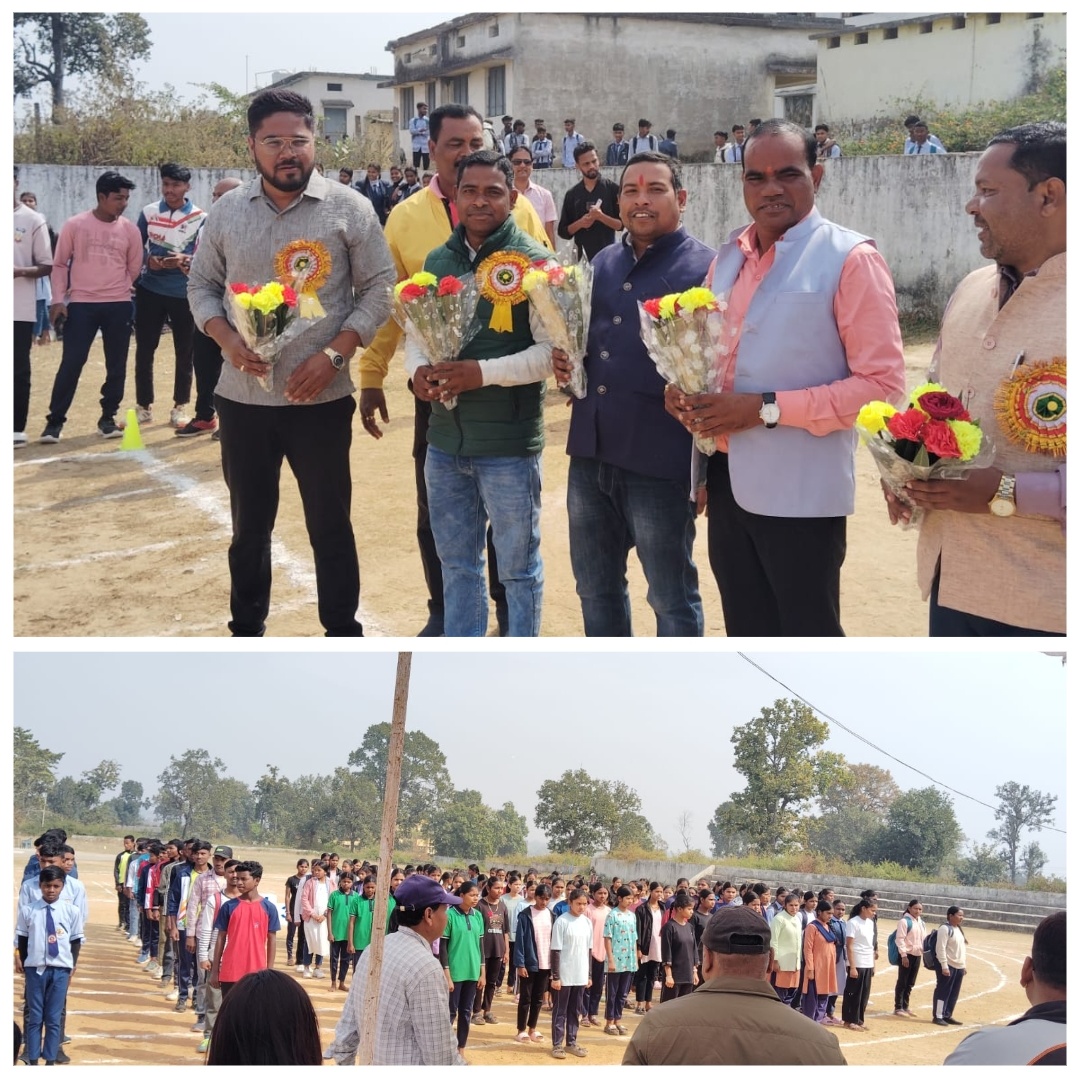 मिनी स्टेडियम खड़गवां बना खेल प्रतिभाओं का केंद्र, सरगुजा ओलंपिक का खण्डस्तरीय शुभारंभ