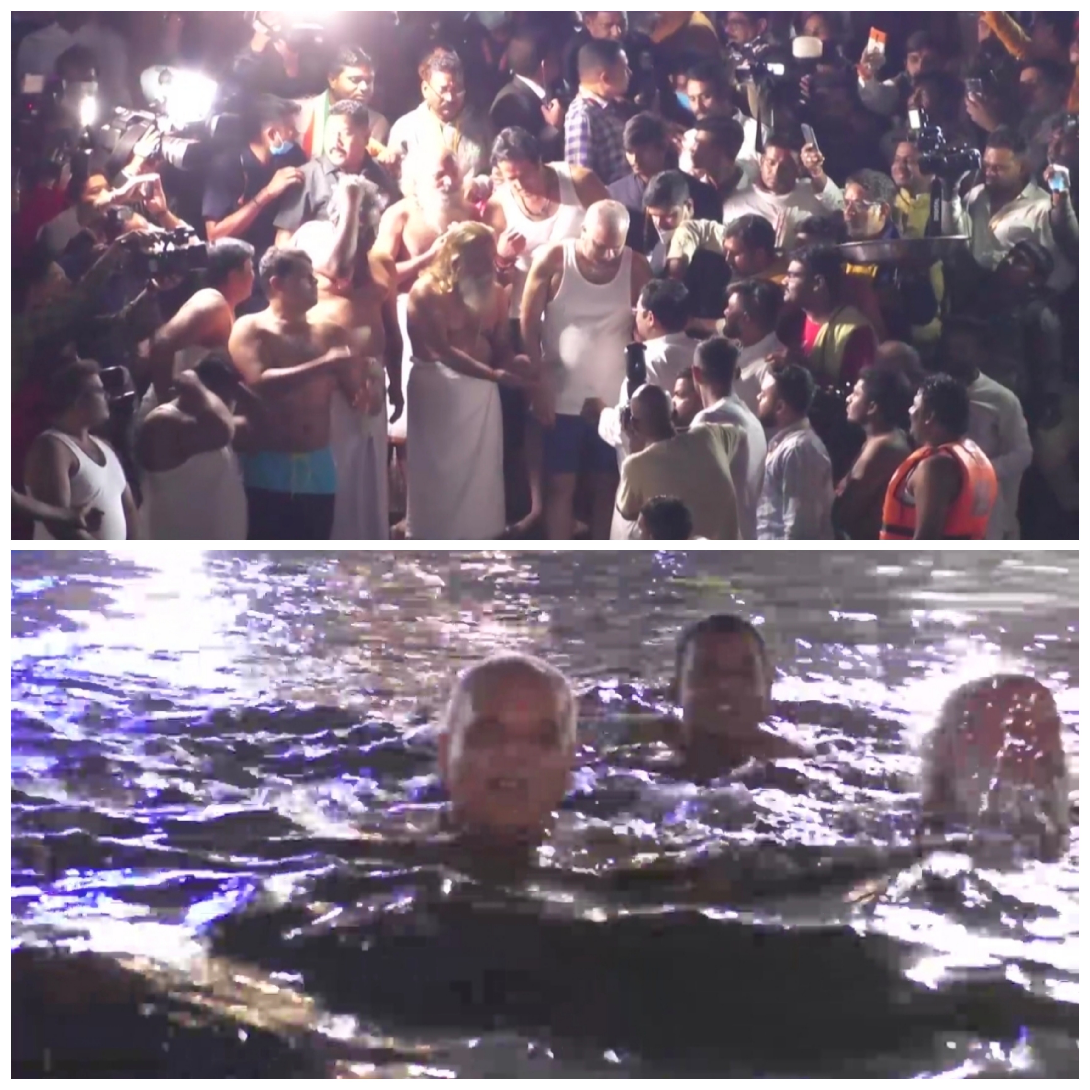 मुख्यमंत्री बघेल ने आज प्रातः महादेव घाट पर किया कार्तिक पूर्णिमा स्नान