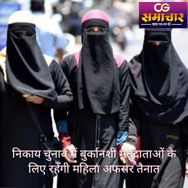 निकाय चुनाव में बुर्कानशी मतदाताओं के लिए महिला अफसर तैनात